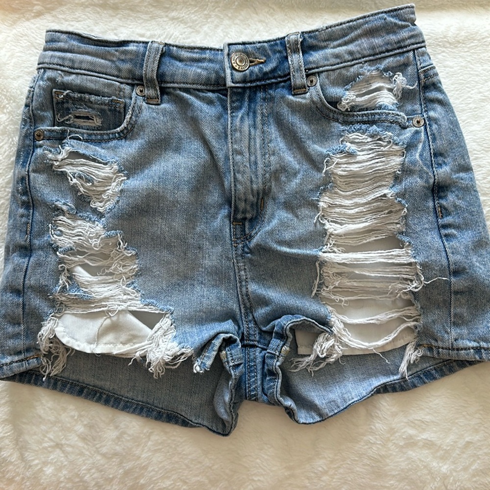American Eagle high waisted denim shorts